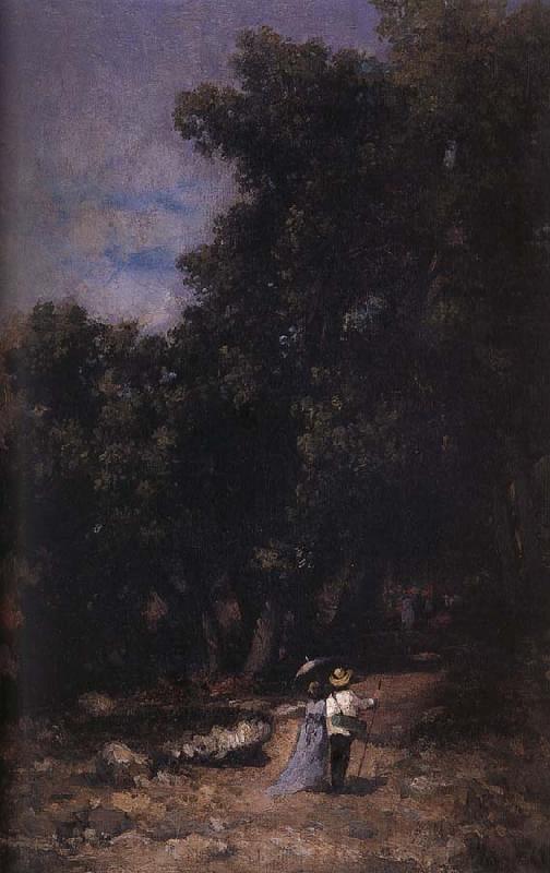 Nicolae Grigorescu In the Woods of  Fontainebleau Norge oil painting art